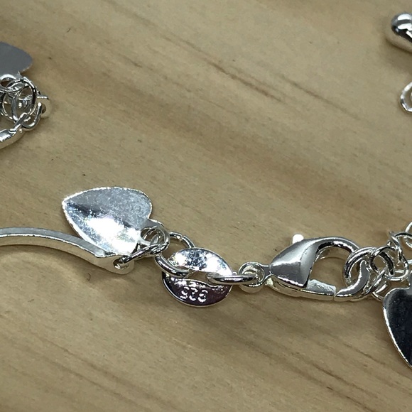 Sterling Silver 925 Heart 💓 Dainty Anklet Chain - Picture 3 of 3